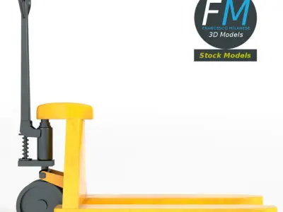 Pallet jack skid lifter 3D model