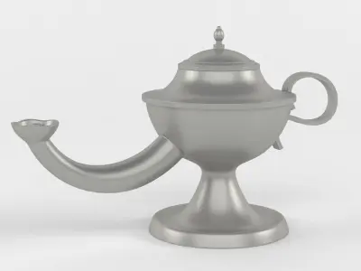 Arabic Oil Lamp 3D model