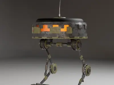  RoBi the robot Low-poly 3D model