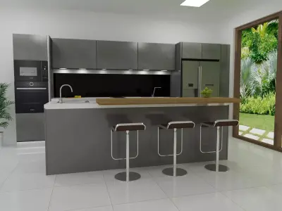 Modern Kitchen  3D model purchase