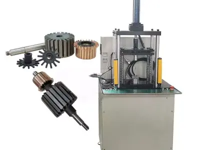 Electric Motor Rotor End Plate and Shaft Pressing Machine 3D model