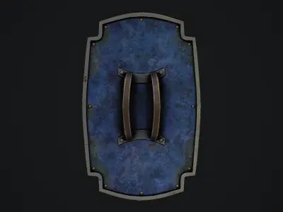 Medieval Shield 3D Model Low-poly 3D model