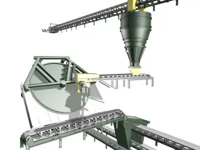 Iron Ore Pelletizing Unit 3D model