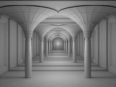 Futuristic Interior 3D model buy