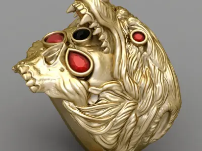 Antique Gents Signet Ring 3D print model purchase