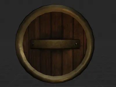 Ancient Shield Low-poly 3D model get
