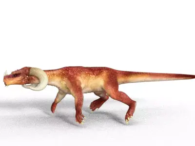 Wingless dragon Free low-poly 3D model