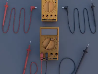Multimeter Low-poly 3D model