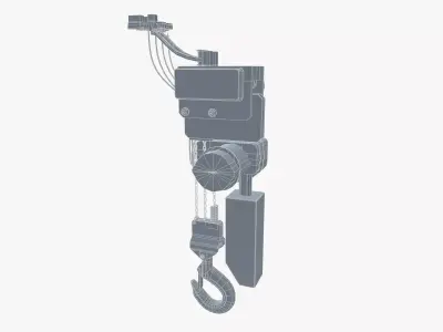 Monorail hoist 3D model