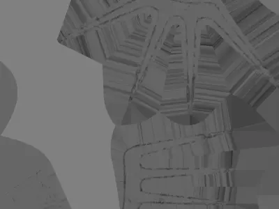 Pitchfork  Low-poly 3D model