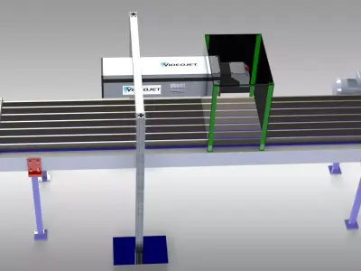 machine laser videojet 3D model