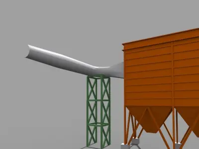 Deduster system 3D model