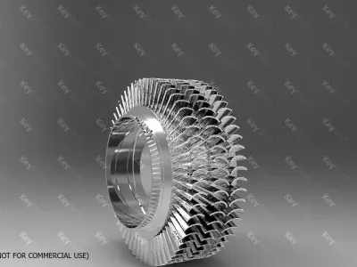 compressor blisk Free 3D model