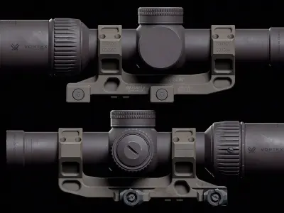 Vortex Razor Riflescope Low-poly 3D model