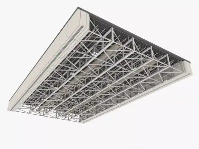 Ceiling Ventilation Pipes 12 3D model