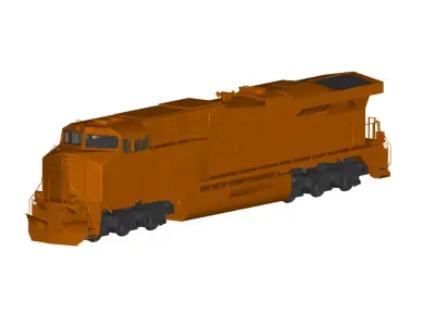 train 3D model 7