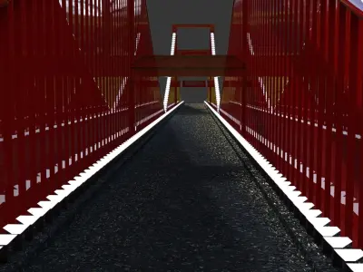 Bridge golden gate 3D model