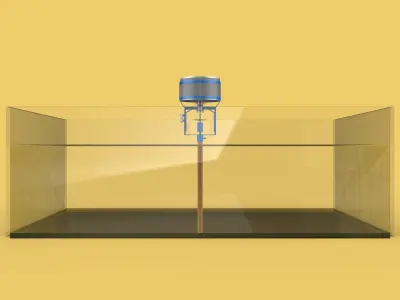 FISH FEEDER CENTRIFUGAL SPREADER ROTARY AUTOMATIC 3D model
