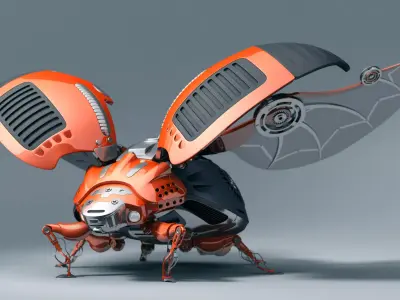 lady bug robot 3D model
