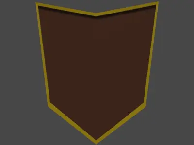 Low Poly Sword Long Sword and Shield Melee pack Free low-poly 3D model