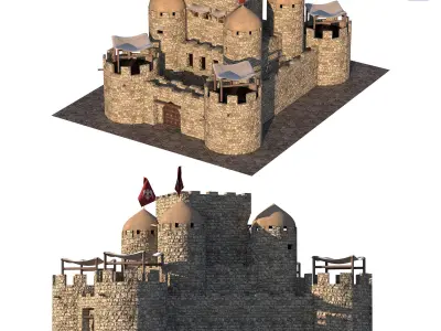 castle of the crusades 3D model