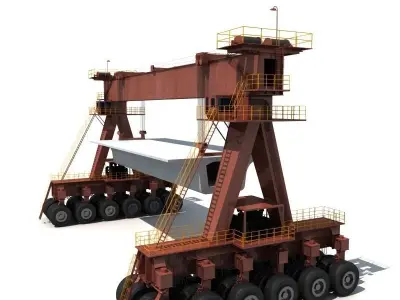 Wheeled beam lifter  3D model