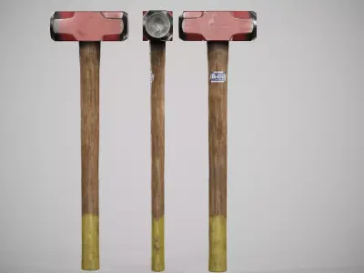 Old SledgeHammer  Low-poly 3D model