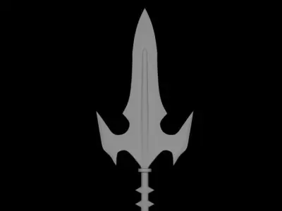 Achilles 3rd Ascension Spear From FGO Low-poly 3D model