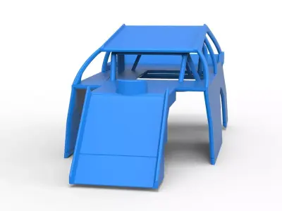 Shell of Mod Lite Race car Version 2 Scale 1 to 25 3D print model