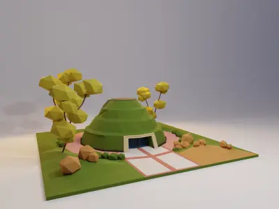 Landmarks of the World R - S Low-poly 3D model