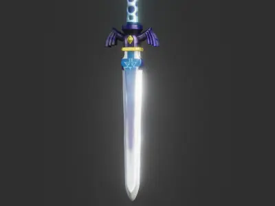 Wings Sword 3d Model 3D print model