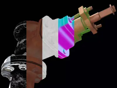 Water Hydrant Low-poly 3D model purchase