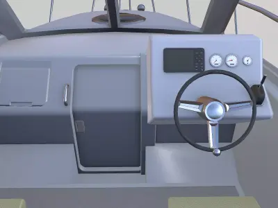 Fishing Boat 07 Low-poly PBR Low-poly 3D model