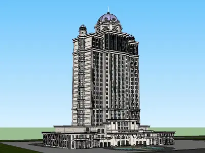 vacation spot-Resort-Fashion Leisure Hotel-0181 3D model