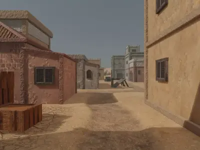 Deserted Coastal Settlement 3D model