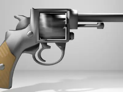 Revolver - Handgun Type 1 3D model