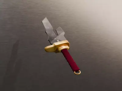 Toji Inverted Spear of Heaven game-ready low-poly Low-poly 3D model