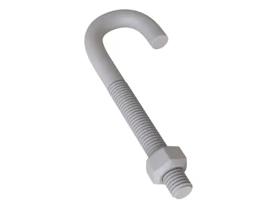J-bolts 3D Model stainless steel bolt 3D model