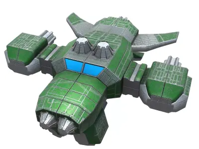 Space Scout Ship Free low-poly 3D model