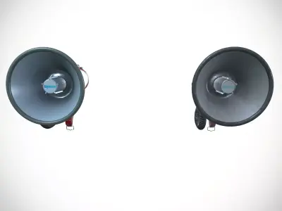 Mobile Mega Phone Announcement  Low-poly 3D model