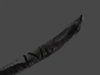 Battle Worn Dark Sword 3D model