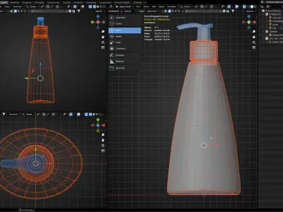 Cosmetic Cream Product 3D model