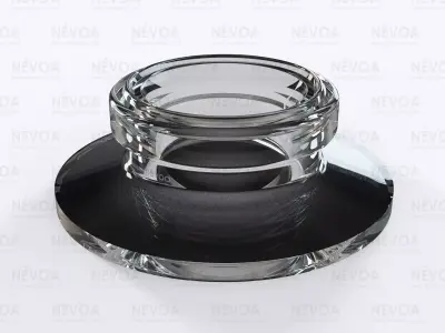 Glass finish - GME 40 03 - 15 mm - SB - Finish for snap-in pump 3D model