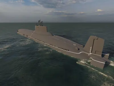 submarine- class Submarine 3D model purchase