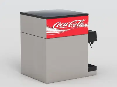 6-Flavor Counter Electric Soda Fountain System 2 3D model