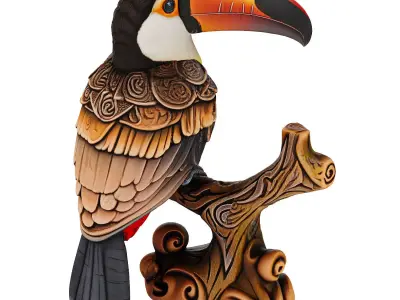 toucan bird statue 3D model