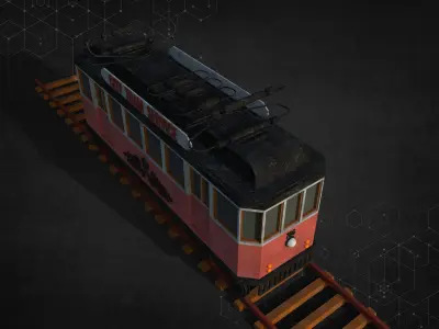 City Tram 3D model purchase