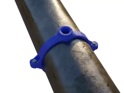 Pipe clamp 3D model purchase
