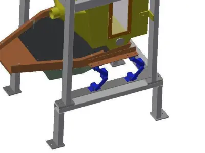 Cooler stacker with bag on top 3D model