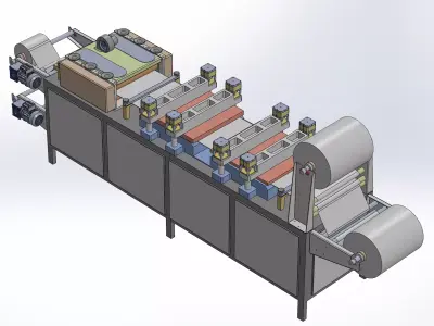 Sterilization medical bag making machine 3D model
